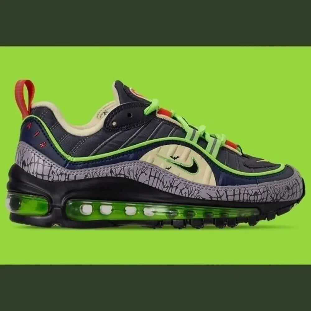 Nike Air Max 98 GS Halloween 2019 Limited Edition Lace Up Sneakers 3.5Y